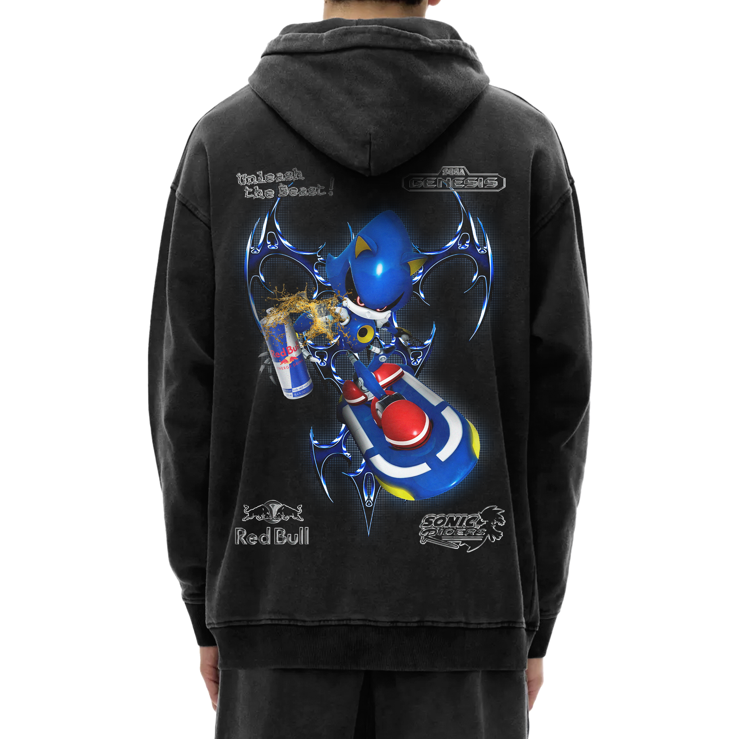 METAL SONIC X REDBULL HOODIE