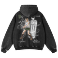 HEATHER x WHITE MONSTER HOODIE