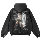 HEATHER x WHITE MONSTER HOODIE