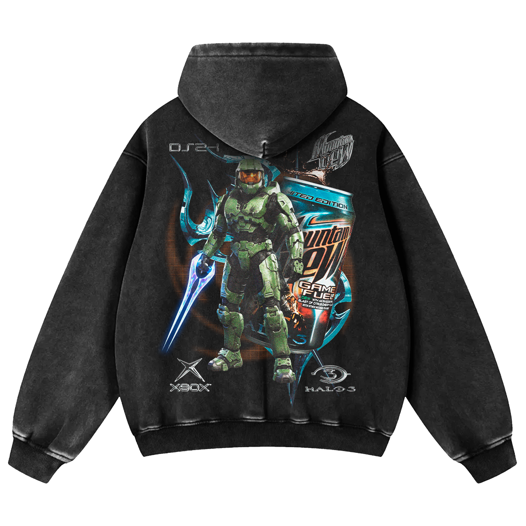 MASTER CHIEF X MOUNTAIN DEW HOODIE