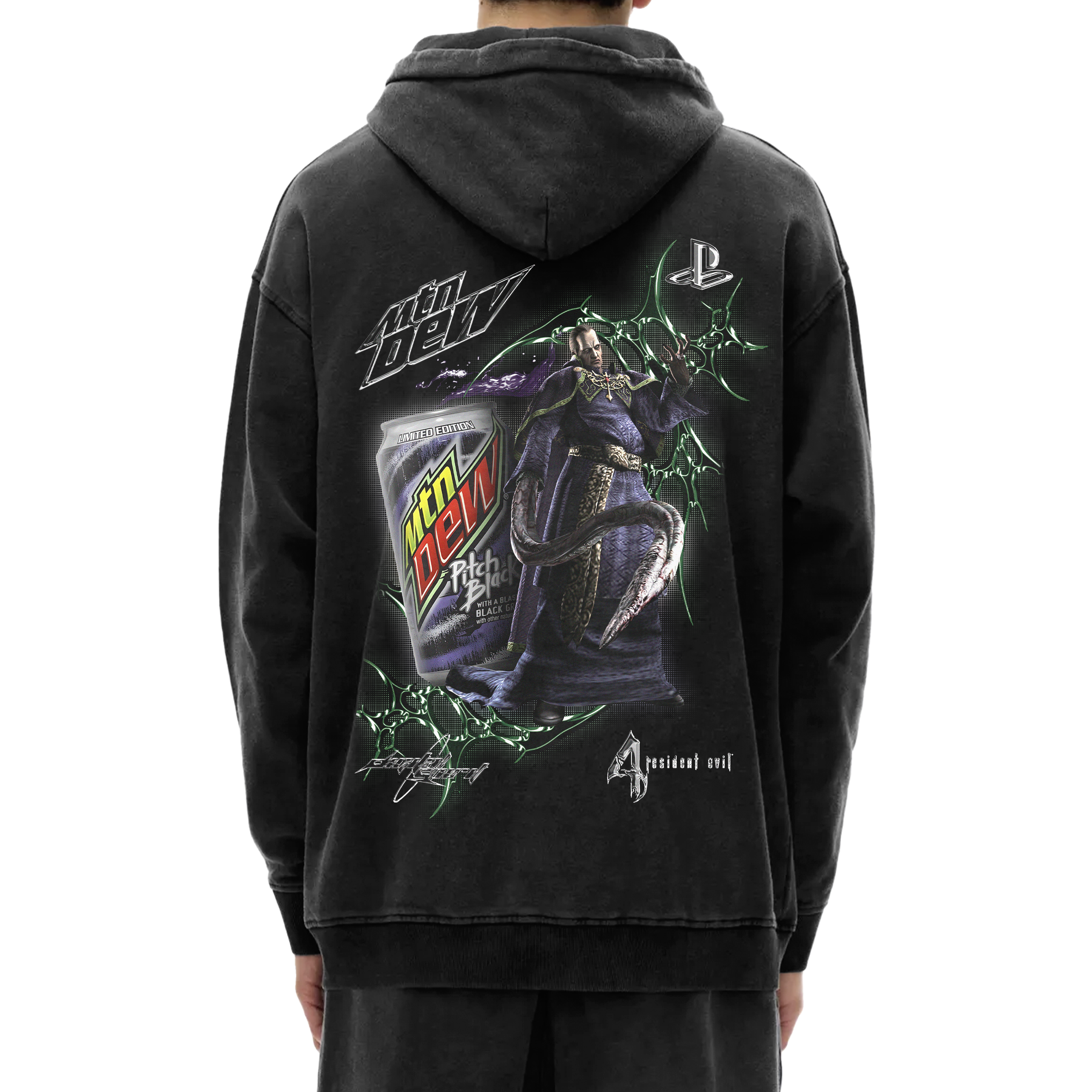 OSMUND SADDLER  X MOUNTAIN DEW HOODIE