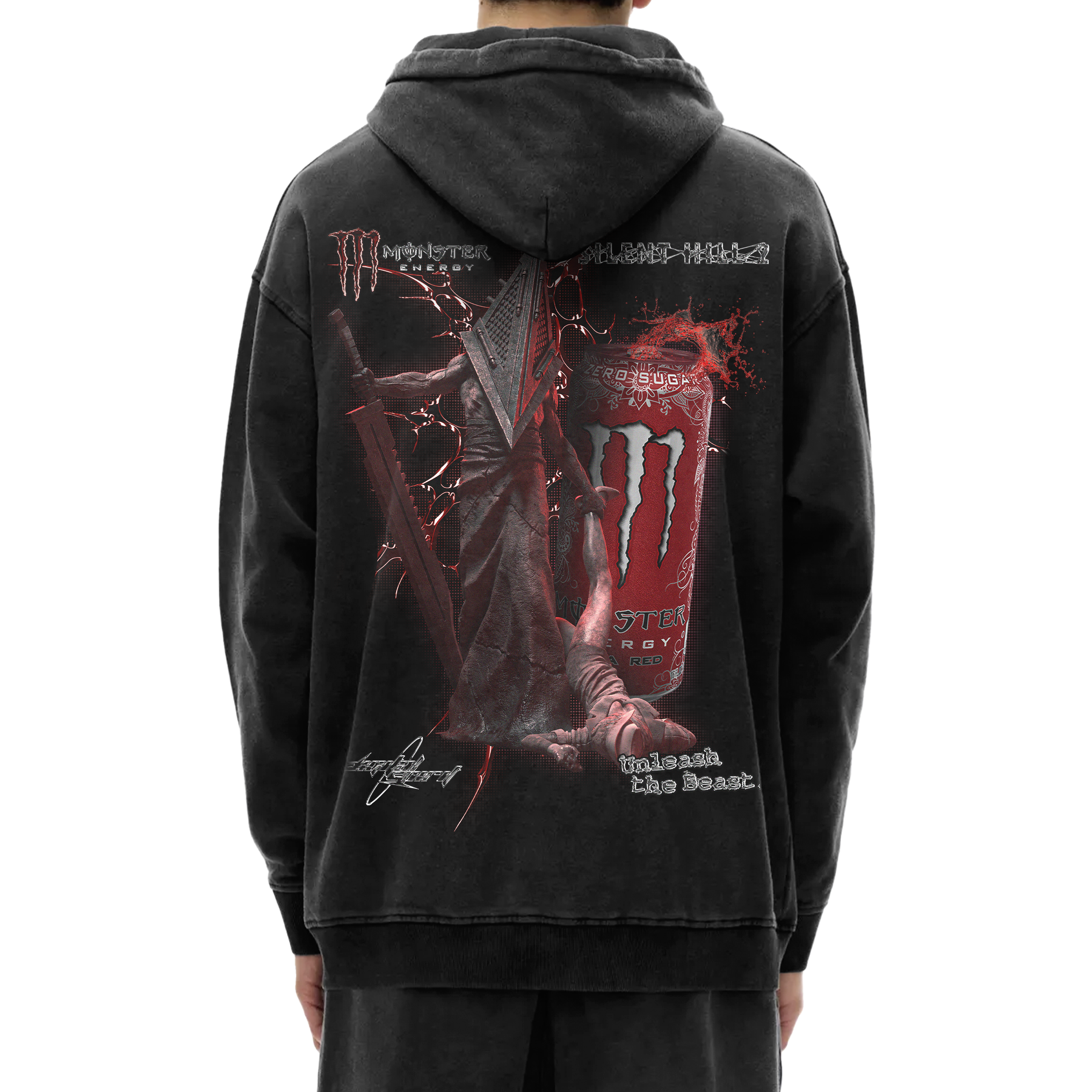 PYRAMID HEAD X RED MONSTER HOODIE