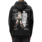 HEATHER x WHITE MONSTER HOODIE