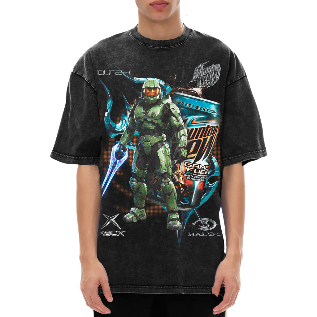 MASTER CHIEF X MOUNTAIN DEW SHIRT