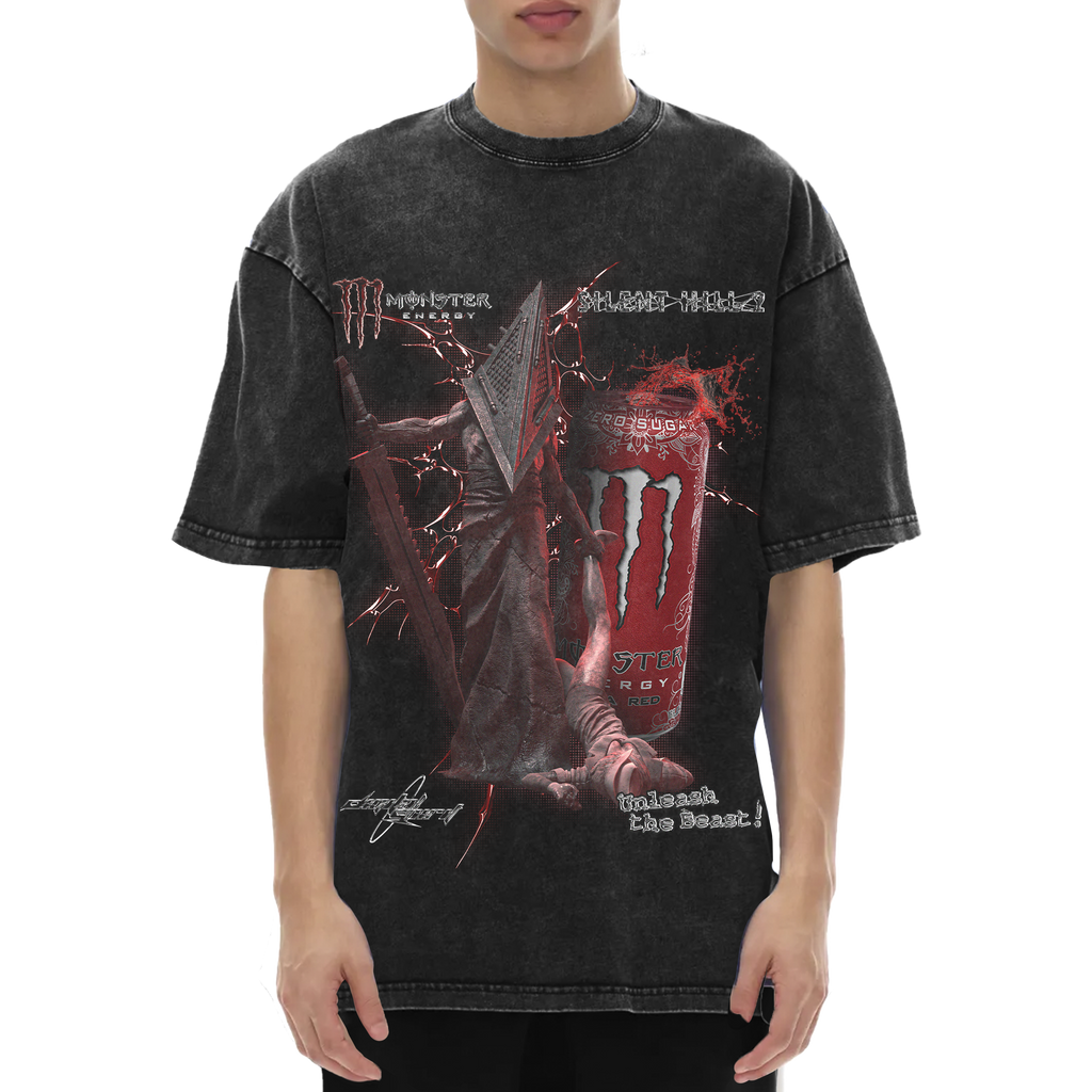 PYRAMID HEAD X RED MONSTER T-SHIRT