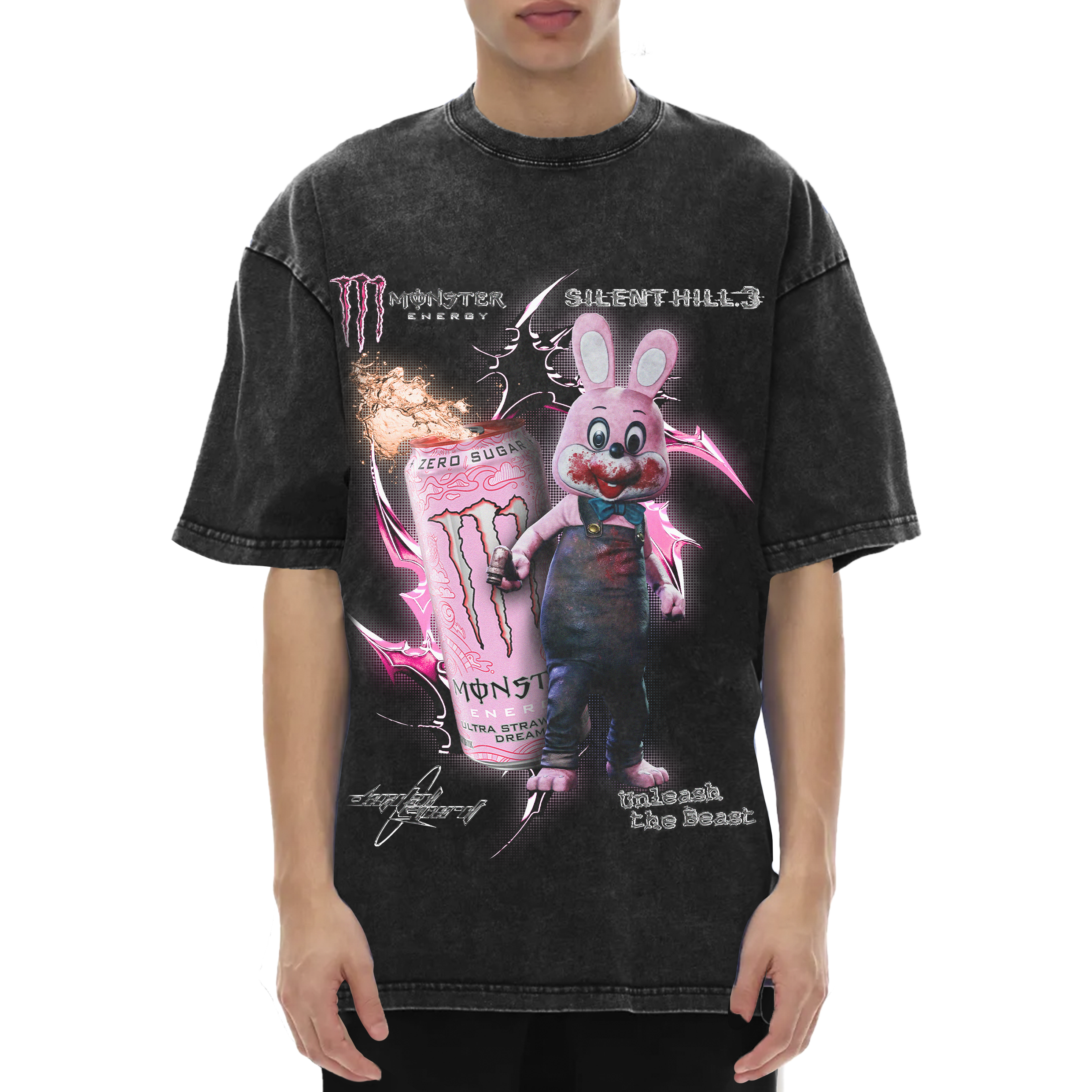 ROBBIE THE RABBIT X MONSTER T-SHIRT