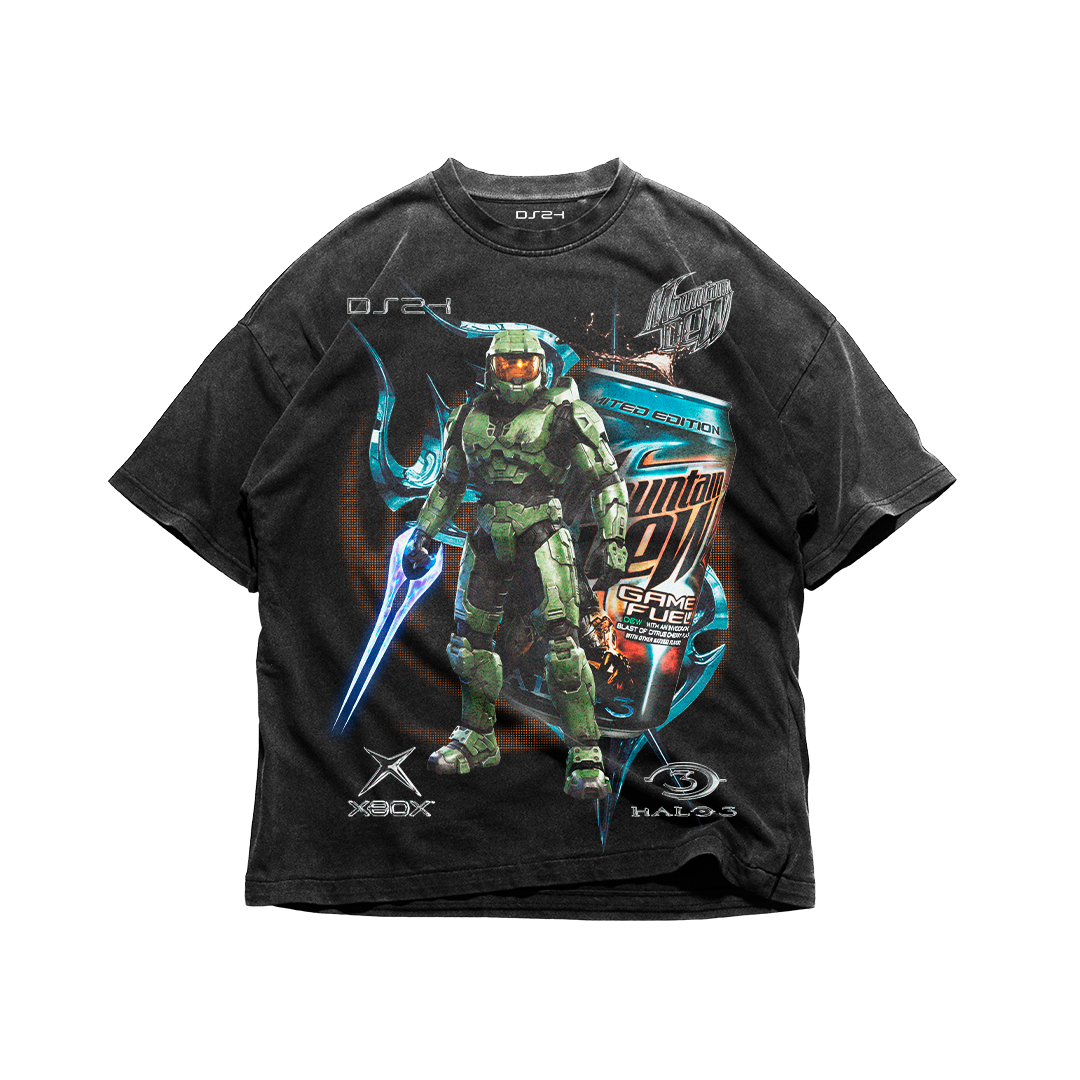 MASTER CHIEF X MOUNTAIN DEW SHIRT